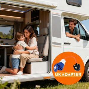 240V 16A Camping Extension Lead with 3 Pin Fly Lead Converter and Carrying Bag