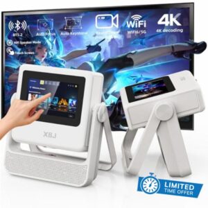 [Built-in Apps/Touch Screen] A5pro Portable Projector with WiFi and Bluetooth