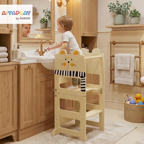 3-in-1 Step Stool for Kitchen Counter Bathroom Helper
