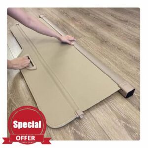 Rear Trunk Parcel Shelf Car Trunk Curtain For Land For Rover For Discovery 3 4 L319 LR3 LR4 2005~2016 Waterproof Retractable Luggage Cargo Cover(Leather Beige)