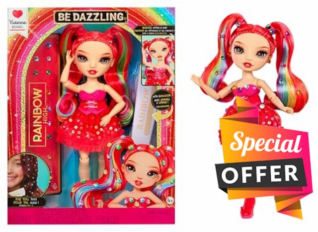 Rainbow High Be Dazzling - Vivienne Rouge - Red 28cm Fashion Doll with Bedazzling Tool
