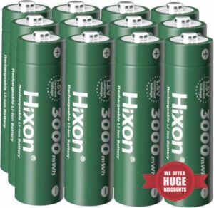 Hixon AA Rechargeable Lithium Batteries