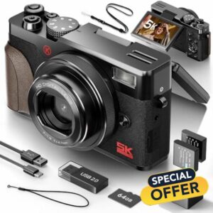 NBD 64MP Digital Camera with 5K Vlogging Capability