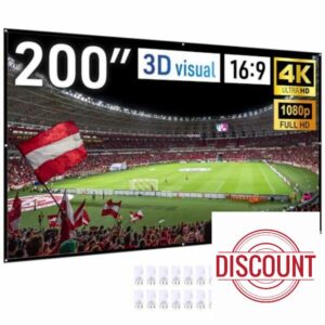 Japard 200 Inch Projector Screen Outdoor Indoor