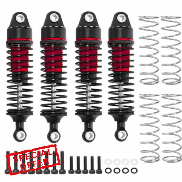 Aluminum RC Shock Absorber Set Damper for Arrma 1/18 Granite Grom 1/16 Mojave Grom 1/14 Typhon Grom RC Truck Upgrade Parts 4pcs/Set