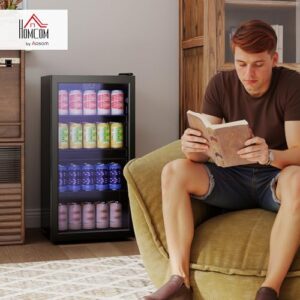 115 Can Under Counter Freestanding Beer Fridge with Glass Door