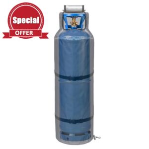 Steel Gas Cylinder Protector - 39.88x121.92cm Energy Container