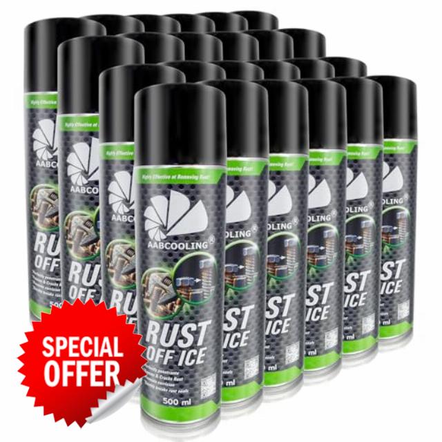 AABCOOLING Rust Off Ice 24x 500ml – All-in-One Rust Converter and Prevention
