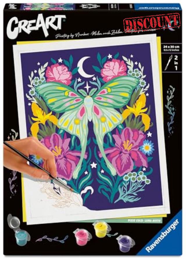 Ravensburger CreArt Pixie Cold: Luna Motte 12023096 Painting by Numbers from 12 Years