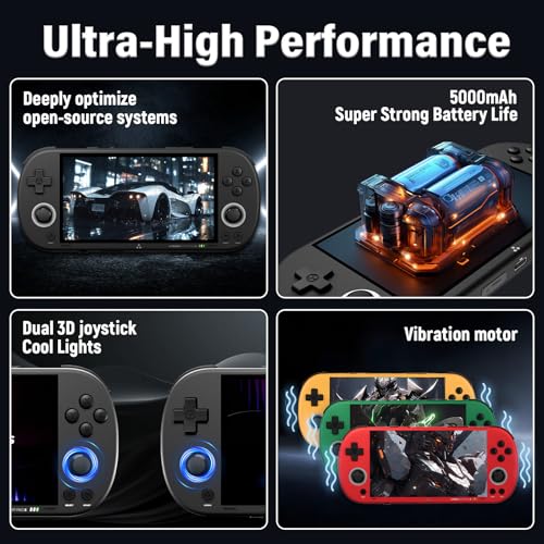 4.96 Inches 720*1280P IPS Screen Linux Video Games Consoles (Green-256G)