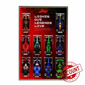 Display frame for Lego Speed Champions Formula 1 10-in-1 Car 77242-77251