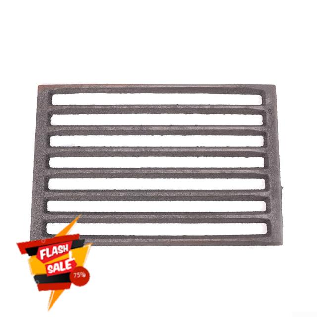 HOHOVYVY Square Cast Iron Fireplace Grate Replacement Part for Stoves Optimised Air Circulation and Efficient Wood Burning Compatible with Hark (28 x 19.5 cm)