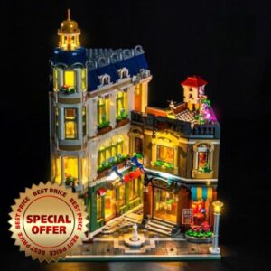 LocoLee RC LED Light Set Compatible with Lego 11371 Shopping Street LED Decoration Lighting Kit Compatible with Lego Icons 11371 Building Blocks Model