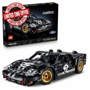 LEGO Technic 1966 Ford GT40 MKII Race Car - Collectible Model Kit for Adults - Engineering Set w/a V8 Engine