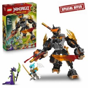 LEGO NINJAGO Cole's Mission Mech & Dragon Zane - Ninja Toy w/an Action Figure