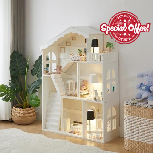 Kids Dollhouse Bookshelf
