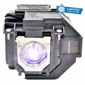 iReijomoi V13H010L96 V13H010L97 Replacement Lamp Bulb with Housing fits for EPSON ELPLP96 ELPLP97 PowerLite X39