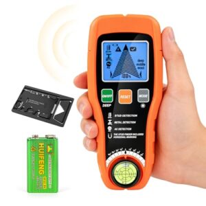 Digital Wire & Metal Detector with Bubble Level LCD Display