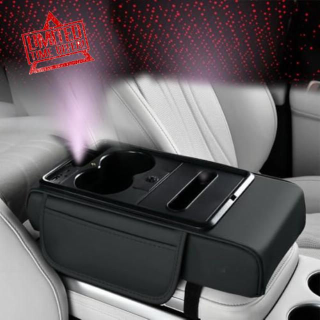 2026 Upgrade Multifunctional Pu Leather Car Armrest Box Mat