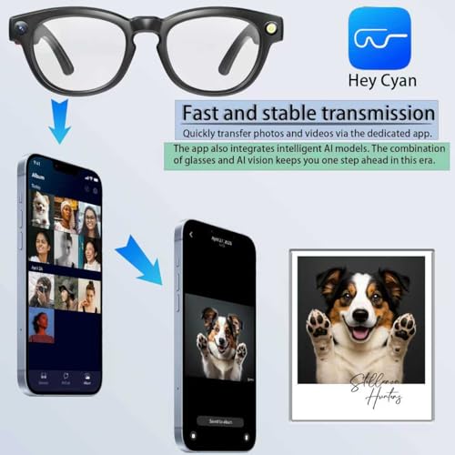 Hands-Free Video Recording Glasses with 32GB Storage