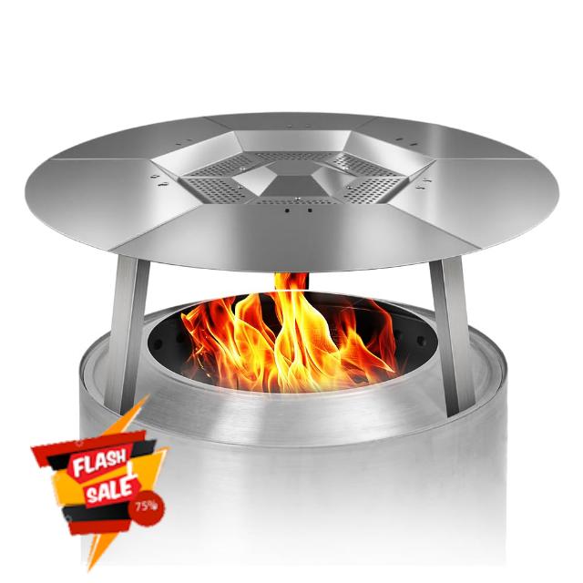 Fire Pit Heat Deflector for Solo Stove 19.5" Accessories