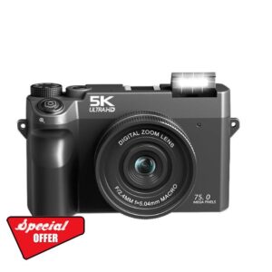 Evoluir Digital Camera(Black 5K+32G card)