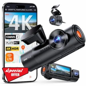 VANTRUE N4PS Dashcam Car Front Inside Rear RC18