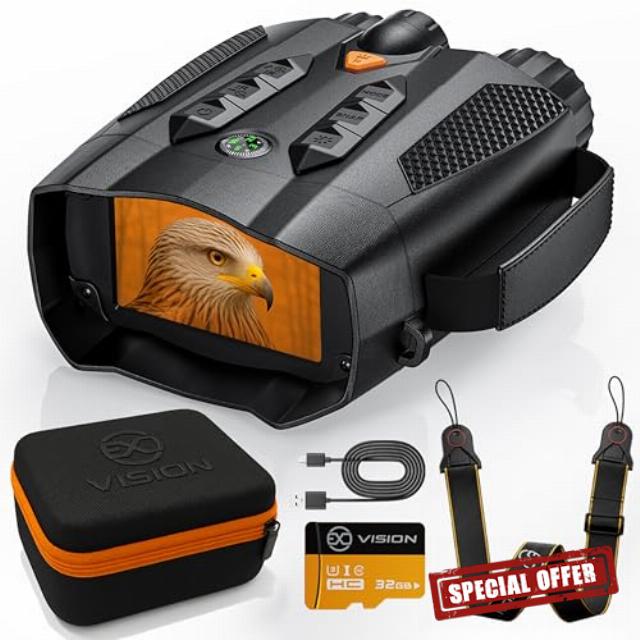 Night Vision Binoculars - Night Vision Goggles with 3" HD Screen