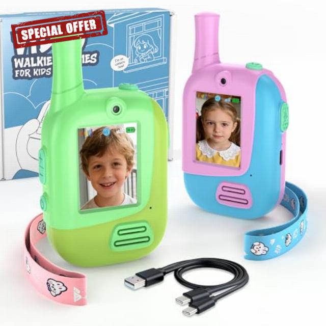Video Walkie Talkies for Kids 2 Pack