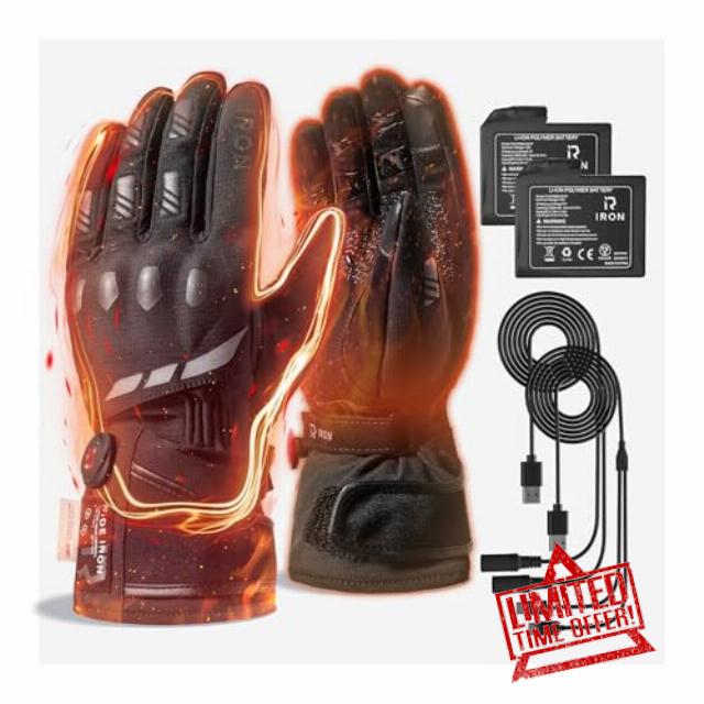 Heated Motorcycle Gloves for Men