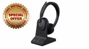 Yealink WH68 DECT & Bluetooth kabelloses Dual Headset | Microsoft Teams zertifiziert | mit Workstatio