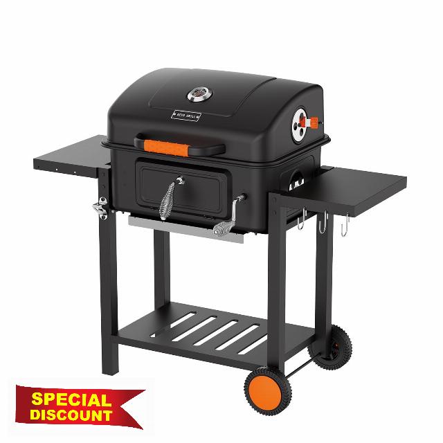KEYO GRILL 24 Inch Charcoal BBQ Grill - 490 Sq In