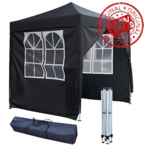 2x2m Pop Up Gazebo with 4 Removable Sidewalls