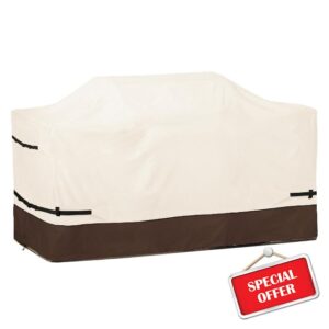 98 Inch Island Grill Cover - 600D Heavy Duty Waterproof All Weather Protection Extra Large Grill Cover