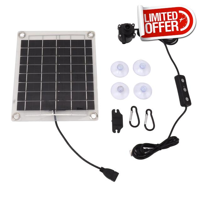 Tomotato Solar Water Pump Kit 20W Submersible