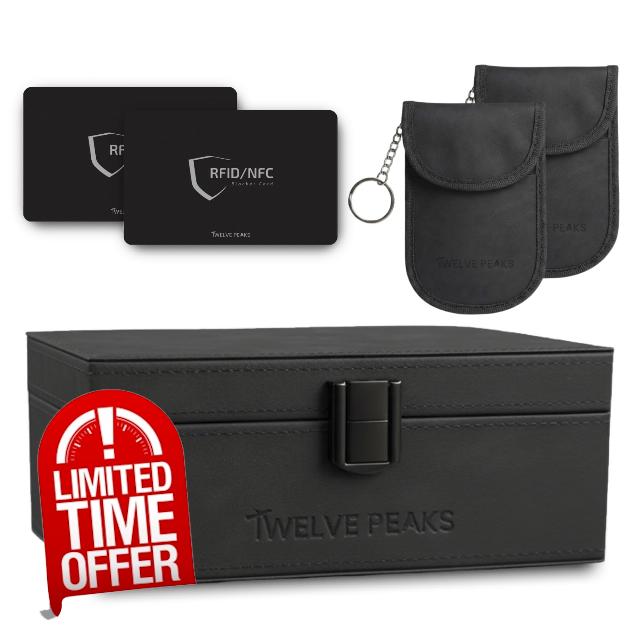 TwelvePeaks® Premium Faraday Box for Car Keys