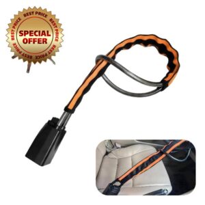 Steering Wheel Lock with Seat Belt Lock – Double Anti-Theft