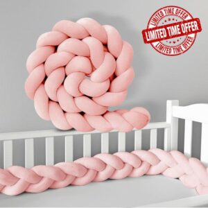 Handmade Soft Knot Braided Knotted Cushion Knot Cushion 100% Cotton Bed Set All Round Braided Protector for Room Decor Plush Pillow for Home Decoration