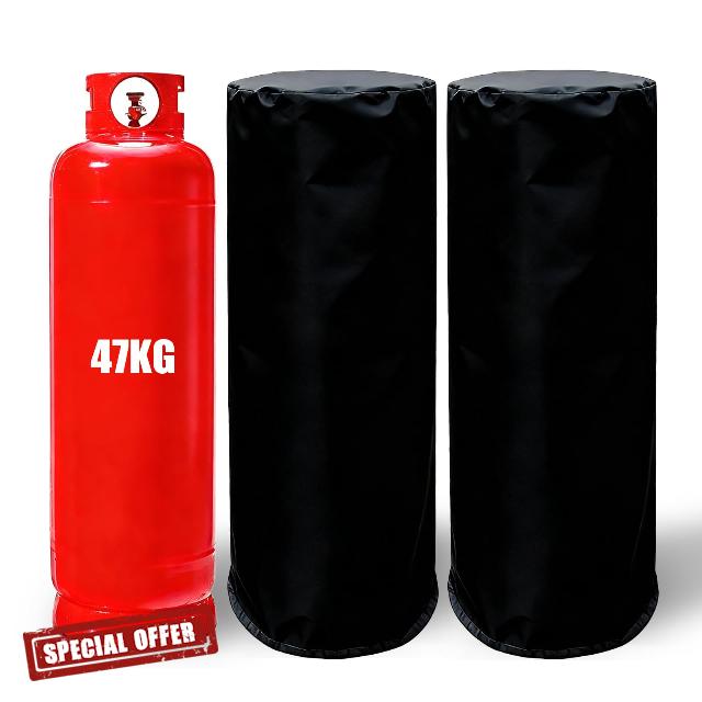 2 x 47KG Large Gas Bottle Cover
