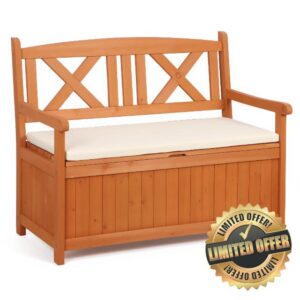 Panana 2-in-1 Wooden Garden Storage Bench