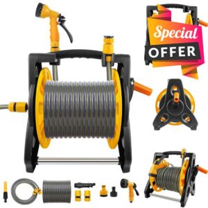 30M Garden Hose Reels with Anti-Slip Handle