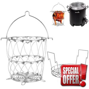 DELSbbq Turkey Fryer Baskets for Char-Broil The Big Easy Oil-Less