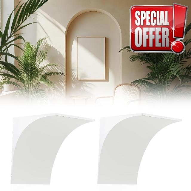 Nuanchu 2 Pcs Rounded Doorway Arch Kit 3D DIY Interior Doorway Precurved Drywall Full Half Circle Top EPS Round Arch Kit 9"x 9"x 5" Easy to Add Rounded Corners to Any Opening for Interior Decoratio