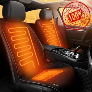 Seat Cushion Comfortable Seat Cover with Full Back Support Universal for Front Seat in Winter Colour Black