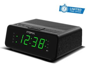iTOMA Alarm Clock with AM/FM Radio