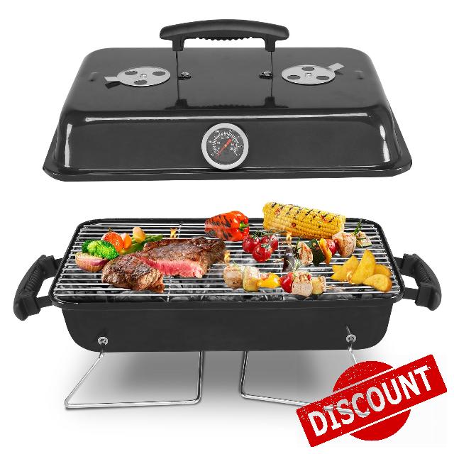 Bonnlo Portable Charcoal Grill with Handle