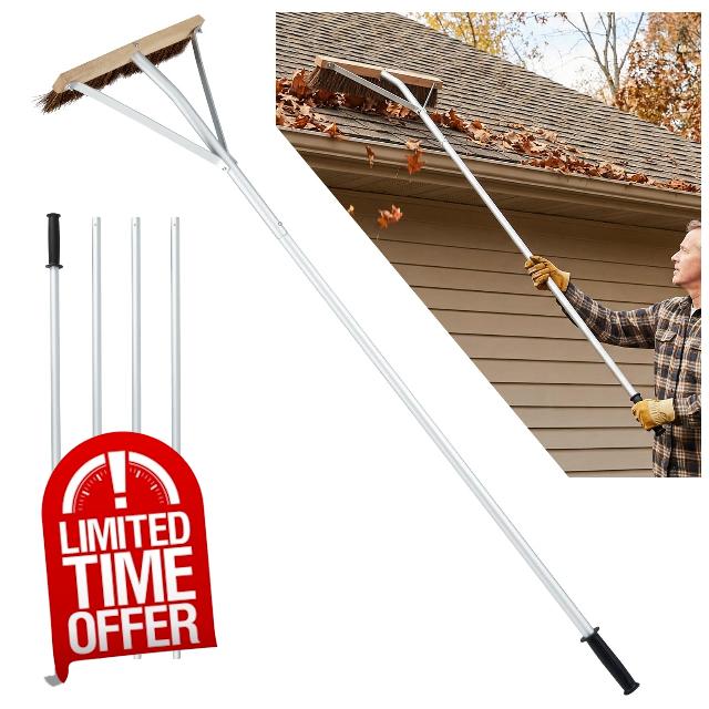 COSTWAY Leaf Roof Brush