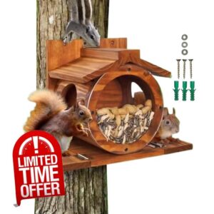 Squirrel Feeders for Outside Wooden
