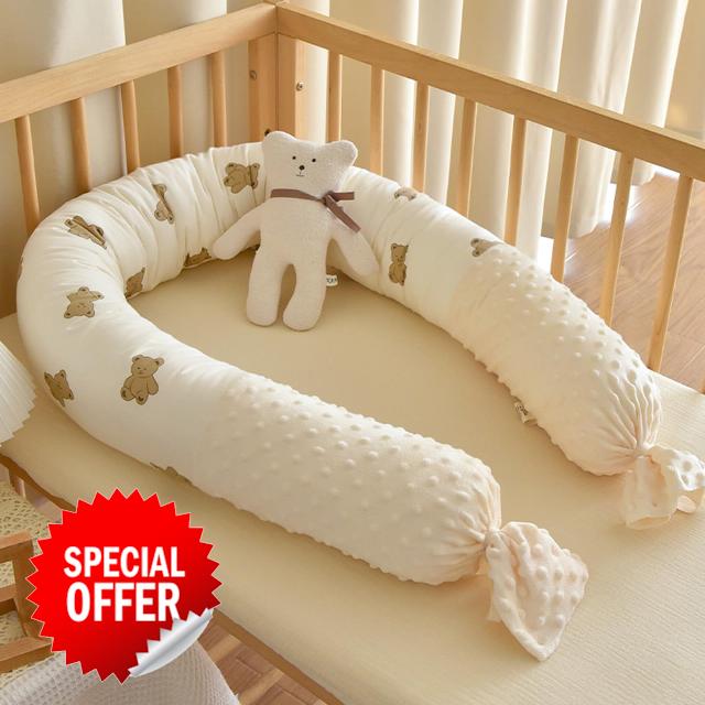 Liner Baby Cot Padded Breathable Cot Liner Bedside Rails for Toddlers Crib Guard Rail Bed Guard Rail for Cot Bed Bed Side Cot Baby Headboard Bed Rail for Baby