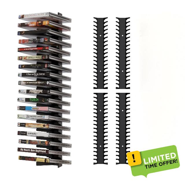 Video Game Storage Wall Mount 4-Pack